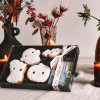 Halloween Colour In Cookies Gift Set - 4 Iced Vanilla Cookies with Edible Pens